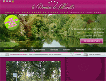 Tablet Screenshot of domainedemarcilly.com